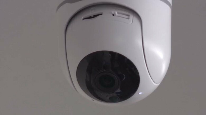 ミニストップ店内のカメラ（20日に店内調理を再開した大阪の直営店舗のもの）