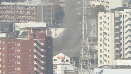 「飲食店から火が見える」 と通報　建物から黒煙上がる　約2時間後に消し止められる　福岡・北九州市