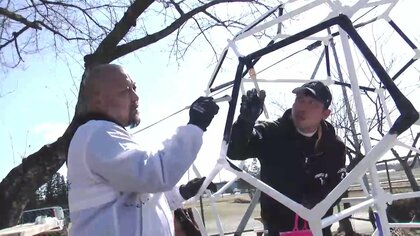 ボランティア団体が外壁を塗装　紫波町に開所する福祉施設　岩手県