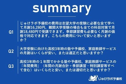 【教育費の”最適解”か】月謝16,280円～の「じゅけラボ予備校」、塾利用経験者の85.7%が「安い・妥当」と高評価！さらに、費用を理由に塾を諦めた家庭からも6割以上のお墨付きを獲得。
