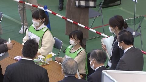 全国初の「集団接種」訓練 問診時間などに課題も