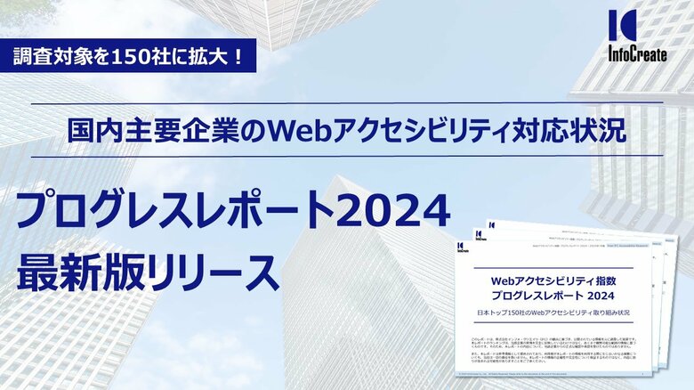 国内主要企業のWebアクセシビリティ対応状況を調査！対象企業数を150社に拡大した最新レポートを発表