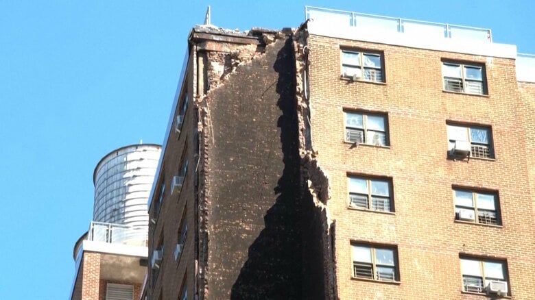 ニューヨークの20階建てアパートで爆発　ボイラー室につながる換気シャフトが崩落　暖房使用初日で影響か｜FNNプライムオンライン
