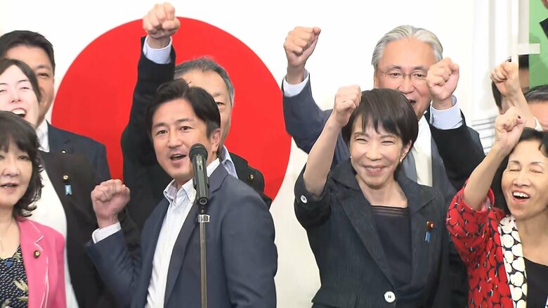自民総裁選の前夜に「一発、背骨を入れ直す」高市氏　地方議員らと「必勝の集い」で「本来の姿に立ち戻る」｜FNNプライムオンライン