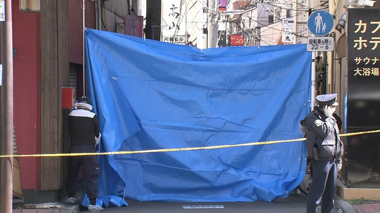 事件現場付近(文京区湯島・19日)