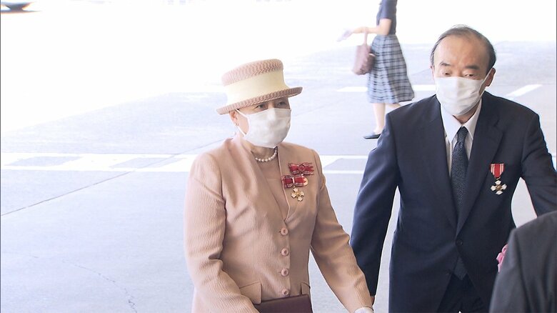 ナイチンゲール記章授与式には、皇后雅子さまなど女性皇族方が出席された。