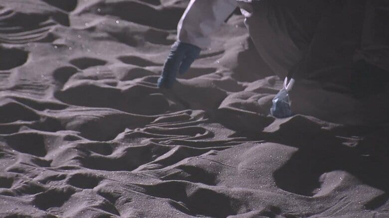 3次選抜試験の会場となった、月面の砂を再現した宇宙探査フィールド