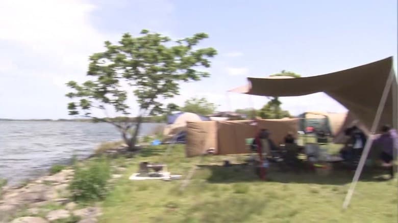 屋外でのバーベキューは地域の情報を確認して　※イメージ