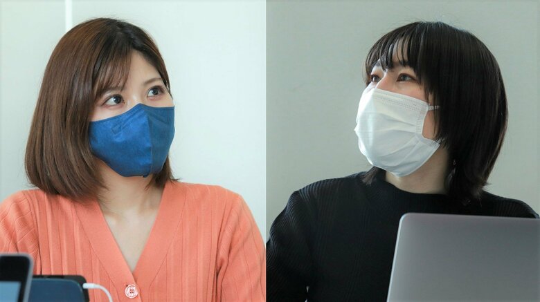 「EXITV」プロデューサー田中瑞季（写真左）、ディレクター河上佳香（写真右）
