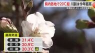 県内各地で20℃超記録 　4月中旬並みの暖かさに　【佐賀県】