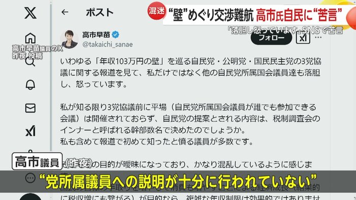 高市氏のX投稿(20日)