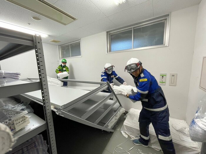 支援活動にあたる種市医師たち 提供:種市医師