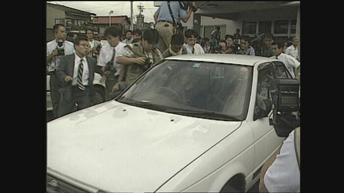 河野さんを乗せた車(当時)