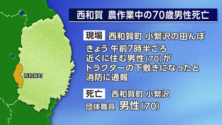 トラクターの下敷きになり農作業中の男性死亡　岩手・西和賀町｜FNNプライムオンライン