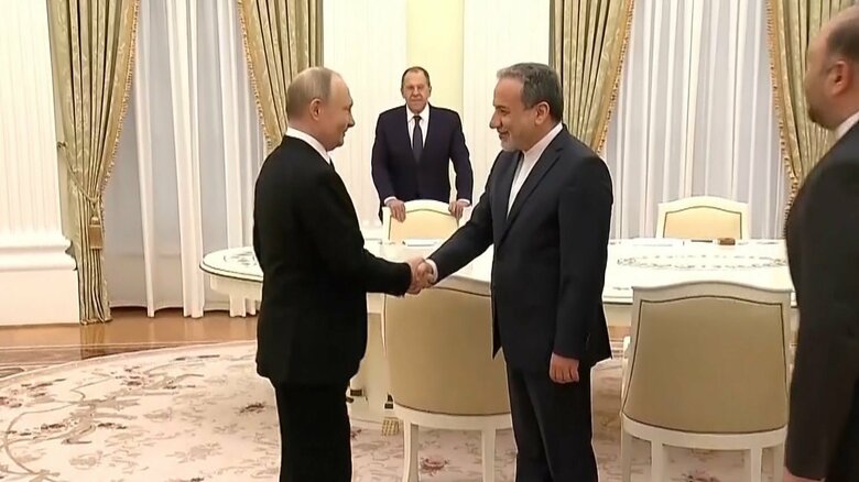 モスクワ訪問中のイラン・アラグチ外相がプーチン大統領と会談　最高指導者ハメネイ師の親書手渡し｜FNNプライムオンライン