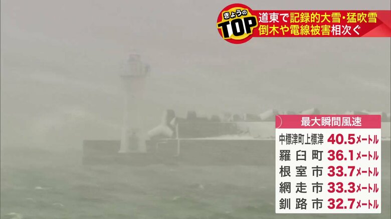 2025年一番の暴風を観測した地点も