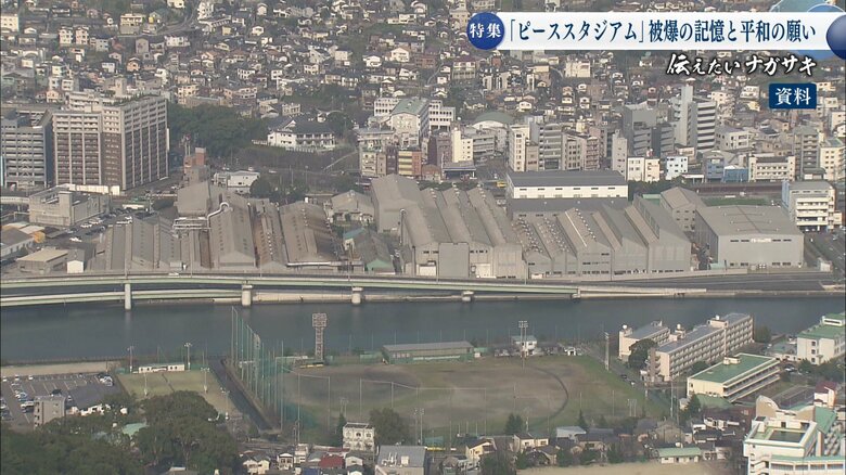 スタジアムシティは三菱重工長崎造船所の工場があった場所に建てられた