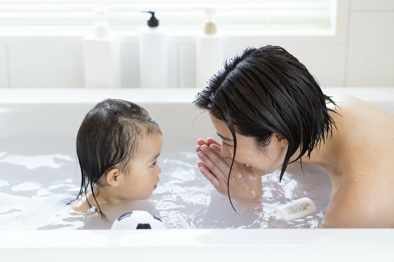 赤ちゃんはのぼせやすいので短めの入浴を心がけて