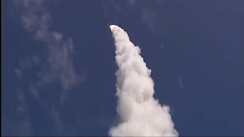 2014年の試験発射の様子（提供：アメリカ海軍）