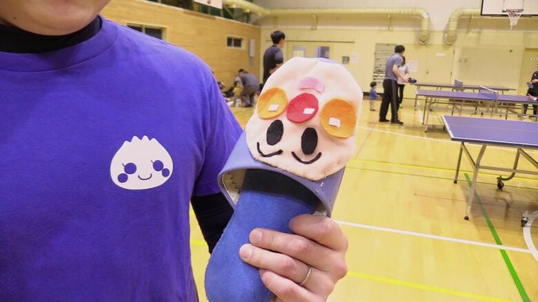 スリッパにはアンパンマン