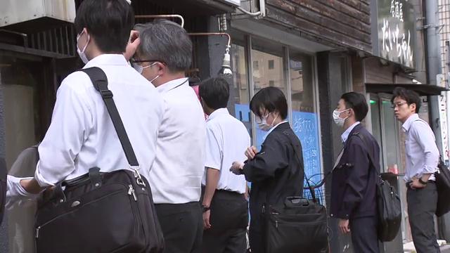 福島市の中心部で行われた家宅捜索