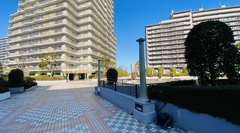 現場となったアクロシティ（2024年2月）