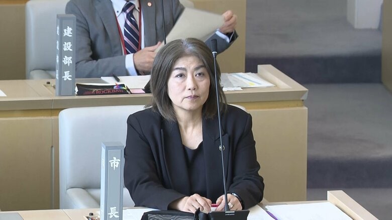 市長として最後の登庁となった