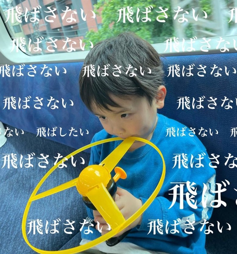 電車内で遊びたい気持ちをガマン！するあおちゃん