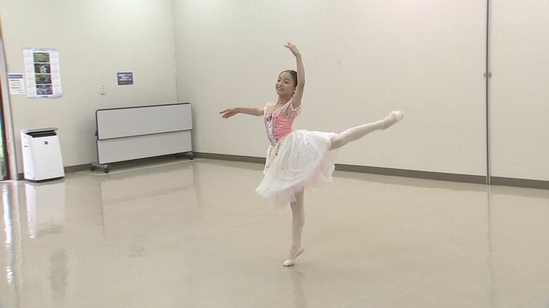 バレエを披露する侑奈さん