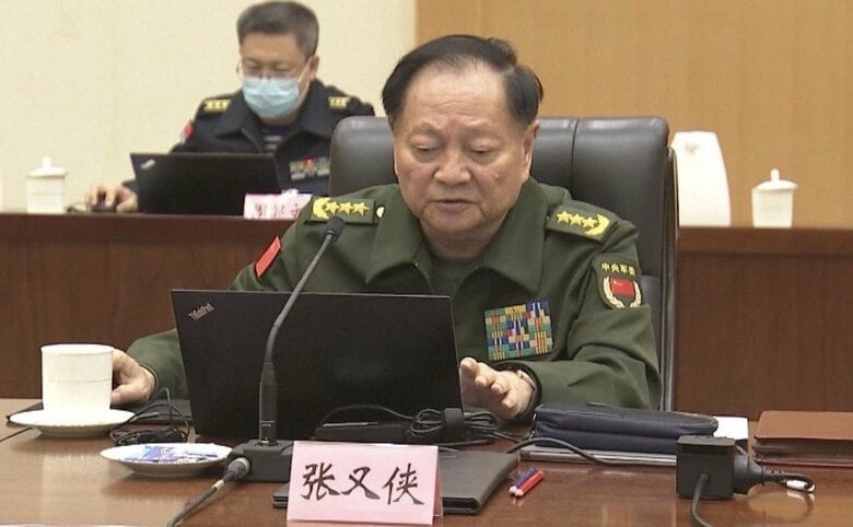 中央軍事委員会の副主席に再任した張又俠 氏（72）