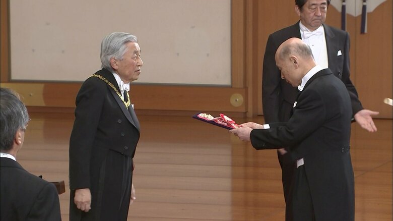 旭日大綬章を受章した　九州電力・鎌田迪貞元会長