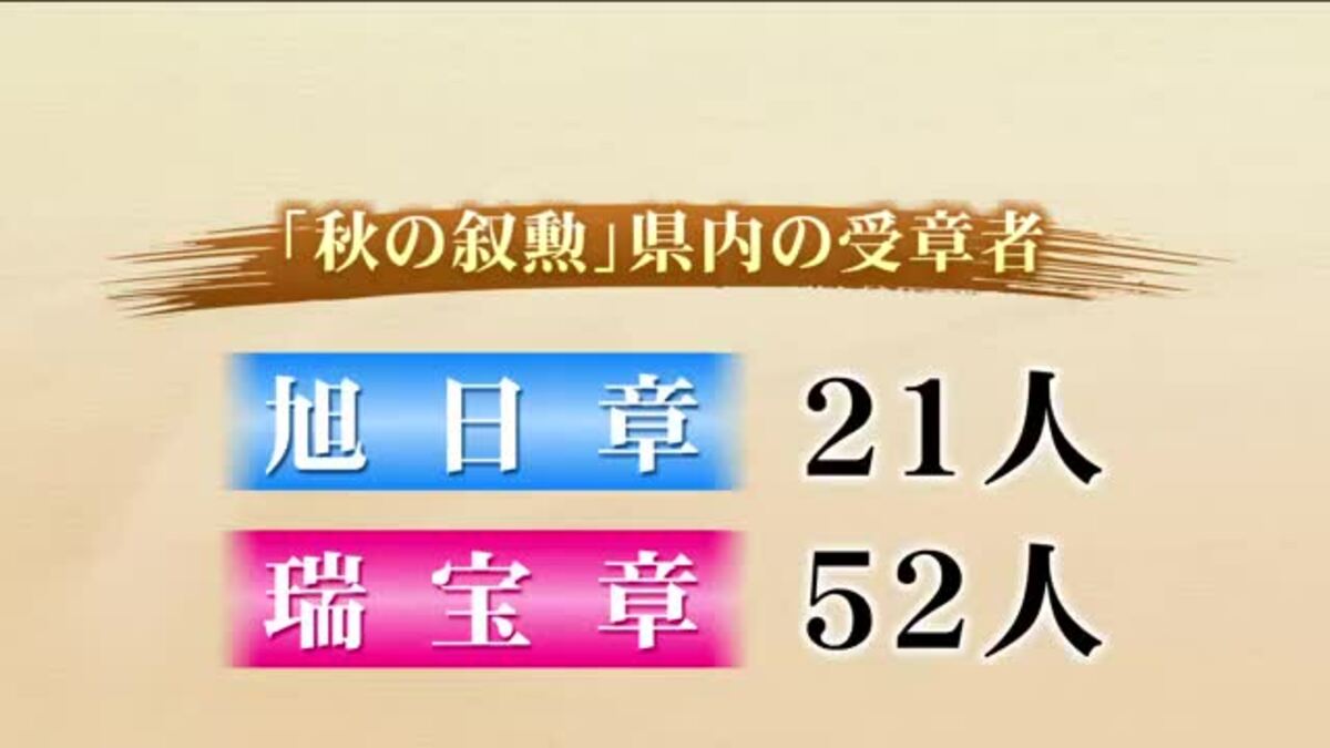 秋の叙勲 福島県内からは73人【全掲載】 旭日大綬章に増子輝彦さんなど