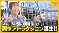 アトラクション新登場！？ビル5階の高さから急降下！新潟・湯沢町のスキー場に全長305mの爽快アトラクション！“夏の観光”盛り上げる切り札に