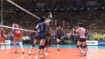 【ハイライト映像】W杯バレー・井上愛里沙24得点、石川真佑がサーブで、古賀紗理那が決めた！プエルトリコを破りB組首位に　【パリ五輪予選】