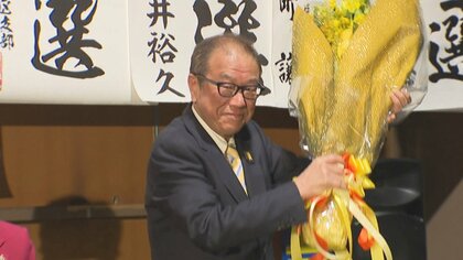 富山2区で当選確実の上田英俊氏 「一人一人の気持ちに火をつけていく」