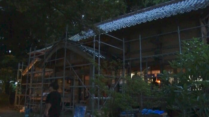震災被害からの修復が続く海臨山千手院