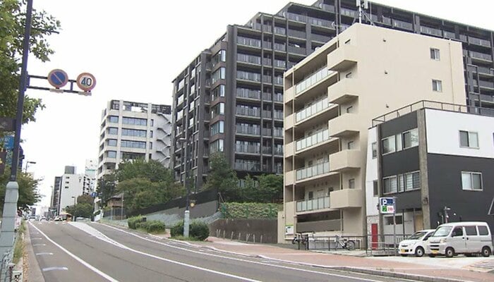 仙台市青葉区大手町 マンションやビルが立ち並ぶ