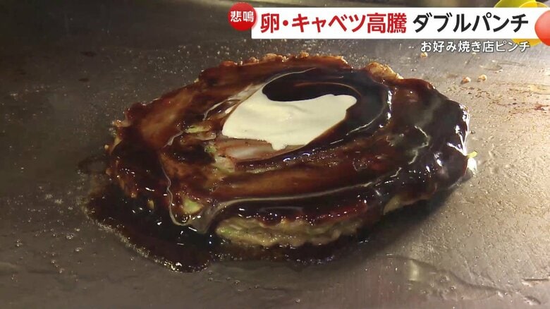 卵・キャベツのダブル高騰で“大阪グルメ”がピンチ　「じわじわ上がってきている」粉もん店に広がる危機感　家庭用に代替レシピも｜FNNプライムオンライン