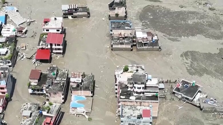 なぜネパールで大規模土石流が発生したのか　日本人5人安否不明で死者・不明者1500人超　Ｍ5超の揺れ記録した大規模崩落が原因との説も｜FNNプライムオンライン