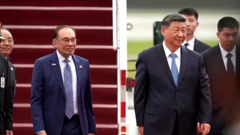 中国の習近平国家主席とマレーシアのアンワル首相が会談　「トランプ関税」に抵抗呼びかけ｜FNNプライムオンライン
