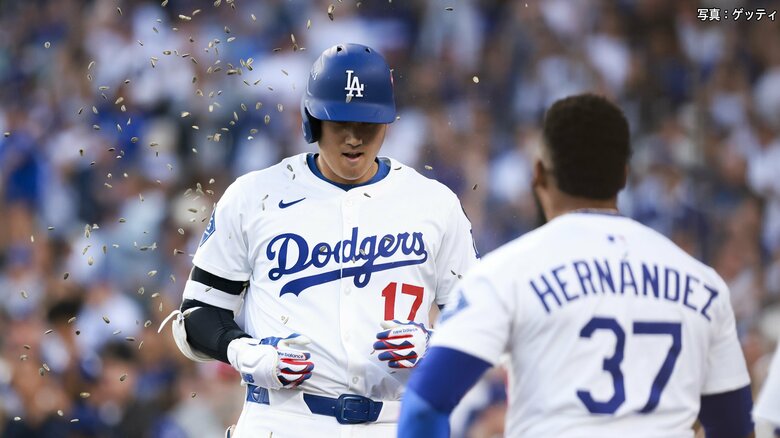 大谷翔平がポストシーズン初戦いきなり1試合2発！先頭打者弾に続き第4打席で138メートル超特大“確信”弾｜FNNプライムオンライン