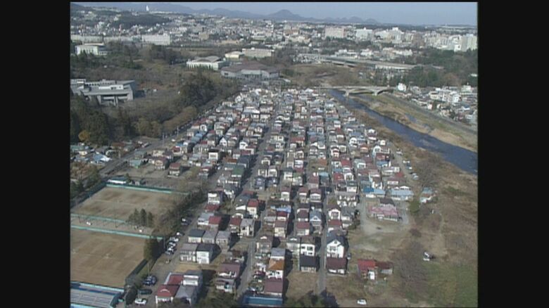戦争被災者のために応急仮設住宅として整備された追廻住宅