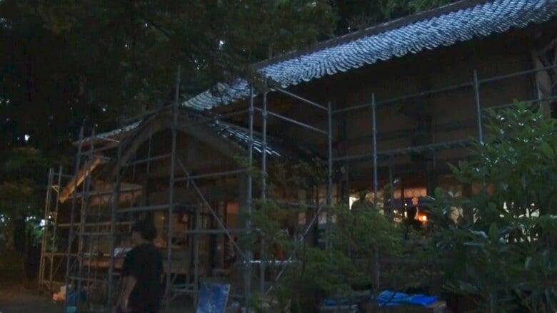 震災被害からの修復が続く海臨山千手院