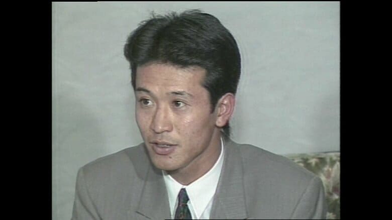 中日ドラゴンズ入団内定時の佐野監督（1991年撮影）