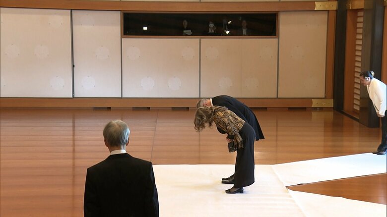 各国大使からの新年の挨拶の受けられる　皇居・宮殿　1月1日