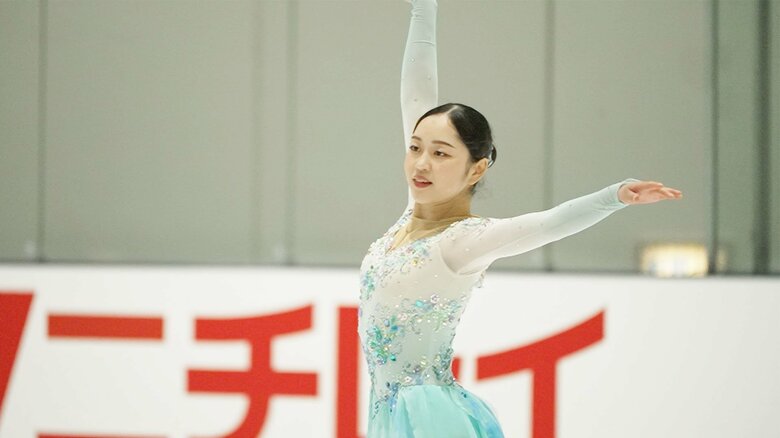 不安のあったジャンプにミスがあり2位発進となった江川マリア