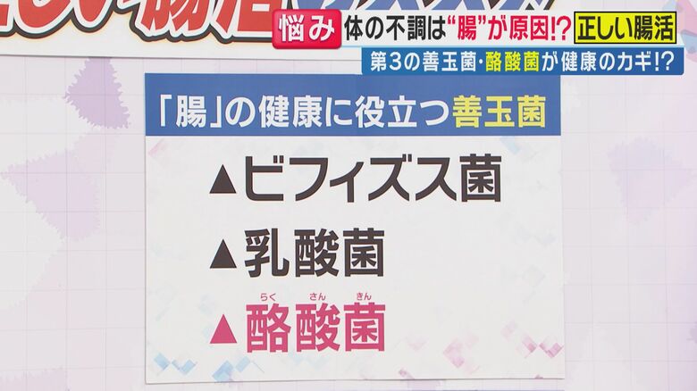 第3の善玉菌・酪酸菌（関西テレビ「旬感LIVE とれたてっ！」より）