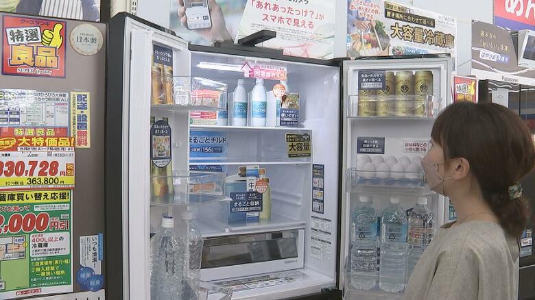 最新型の冷蔵庫　スマートフォンと連携したエコ機能