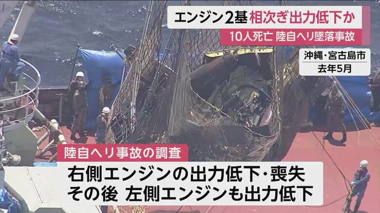引き上げられた事故機