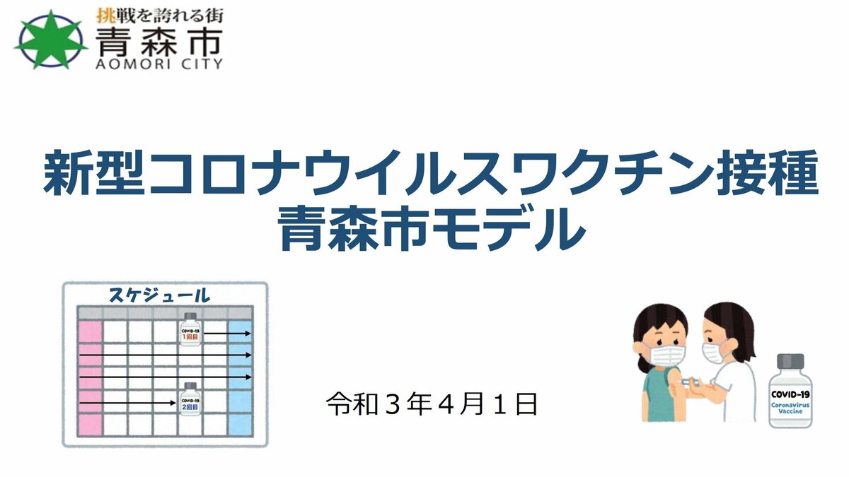 青森市 65歳以上の新型コロナウイルスワクチン接種スケジュールを発表